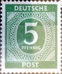 Sellos de Europa - Alemania -  Intercambio 0,20 usd 5 pf. 1946