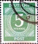 Stamps Germany -  Intercambio ma3s 0,45 usd 5 pf. 1946