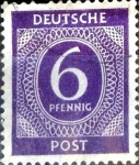 Stamps Germany -  Intercambio nfxb 0,20 usd 6 pf. 1946