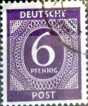 Stamps Germany -  Intercambio jxi 0,20 usd 6 pf. 1946