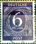 Stamps Germany -  Intercambio 0,20 usd 6 pf. 1946