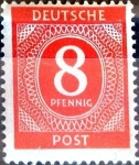 Stamps Germany -  Intercambio 0,20 usd 8 pf. 1946