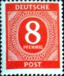 Sellos de Europa - Alemania -  Intercambio 0,20 usd 8 pf. 1946