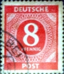Stamps Germany -  Intercambio ma2s 0,20 usd 8 pf. 1946