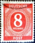 Stamps Germany -  Intercambio 0,20 usd 8 pf. 1946