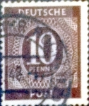 Stamps Germany -  Intercambio nfxb 0,20 usd 10 pf. 1946