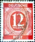 Sellos de Europa - Alemania -  Intercambio nfxb 0,20 usd 12 pf. 1946