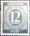 Stamps Germany -  Intercambio 0,20 usd 12 pf. 1946