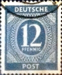 Stamps Germany -  Intercambio 0,20 usd 12 pf. 1946