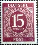 Sellos de Europa - Alemania -  Intercambio jxi 0,20 usd 15 pf. 1946