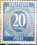 Stamps Germany -  Intercambio 0,20 usd 20 pf. 1946