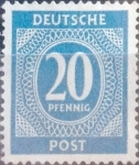 Stamps : Europe : Germany :  Intercambio ma2s 0,20 usd 20 pf. 1946