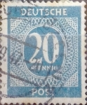 Stamps Germany -  Intercambio 0,20 usd 20 pf. 1946