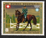 Stamps Equatorial Guinea -  Juegos Olímpicos de Verano 1972 , Munich : Jinetes