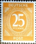 Stamps Germany -  Intercambio 0,20 usd 25 pf. 1946
