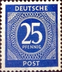 Stamps Germany -  Intercambio jxi 0,20 usd 25 pf. 1946