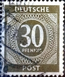 Stamps Germany -  Intercambio ma3s 0,20 usd 30 pf. 1946