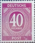 Sellos de Europa - Alemania -  Intercambio 0,20 usd 40 pf. 1946
