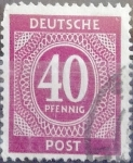 Stamps Germany -  Intercambio 0,20 usd 40 pf. 1946