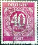 Stamps Germany -  Intercambio nfxb 0,20 usd 40 pf. 1946