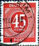 Stamps Germany -  Intercambio 0,30 usd 45 pf. 1946