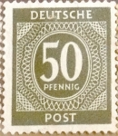Stamps Germany -  Intercambio ma2s 0,20 usd 50 pf. 1946