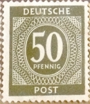 Sellos de Europa - Alemania -  Intercambio ma2s 0,20 usd 50 pf. 1946