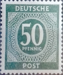 Stamps Germany -  Intercambio 0,20 usd 50 pf. 1946