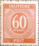 Stamps Germany -  Intercambio 0,20 usd 60 pf. 1946