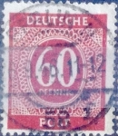 Stamps Germany -  Intercambio ma2s 0,20 usd 60 pf. 1946