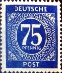 Stamps Germany -  Intercambio 0,20 usd 75 pf. 1946