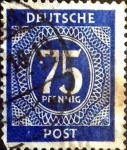 Stamps Germany -  Intercambio 0,20 usd 75 pf. 1946