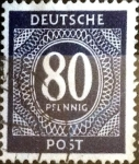 Stamps Germany -  Intercambio ma2s 0,20 usd 80 pf. 1946