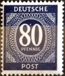 Sellos de Europa - Alemania -  Intercambio 0,20 usd 80 pf. 1946