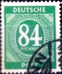 Stamps Germany -  Intercambio ma3s 0,20 usd 84 pf. 1946