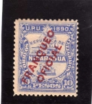 Stamps : America : Nicaragua :  locomotoras