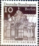 Stamps Germany -  Intercambio ma2s 0,20 usd 10 pf. 1967