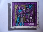 Stamps Israel -  Leah - Primera Esposa de Jacob y sus 6 hijos. (Génesis).