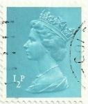 Stamps United Kingdom -  SERIE ISABEL II TIPO MACHIN. VALOR FACIAL 1/2 p. YVERT GB 605