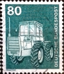 Stamps Germany -  Intercambio 0,20 usd  80 pf. 1975