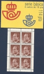 Stamps Spain -  Serie Básica de S.M. el Rey 1987  (HB en carterita) carnet