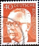 Stamps Germany -  Intercambio 0,20 usd  40 pf. 1970