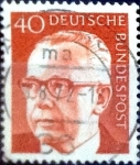 Stamps Germany -  Intercambio 0,20 usd  40 pf. 1970