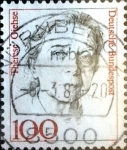 Stamps Germany -  Intercambio 0,25 usd  100 pf. 1986