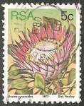 Stamps South Africa -  Protea cynaroides