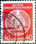 Sellos de Europa - Alemania -  Intercambio 0,20 usd 40 pf. 1954