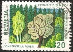 Stamps Switzerland -  Conserve el bosque 