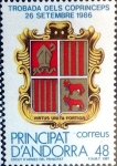 Stamps Andorra -  Intercambio crxf2 1,00 usd 48 pta. 1987