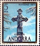 Stamps : Europe : Andorra :  Intercambio fdxa 0,50 usd 5 pta. 1977