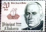 Stamps Andorra -  Intercambio crxf2 0,60 usd 20 pta. 1981